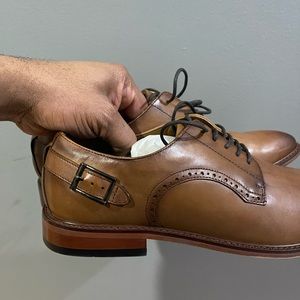 Brand New Bar III Sean Lace-up shoes Tan Sz 10.5